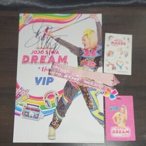 JoJo Siwa Autograph 11x17 DREAM The Tour Signed Poster Photo VIP Exclusive
